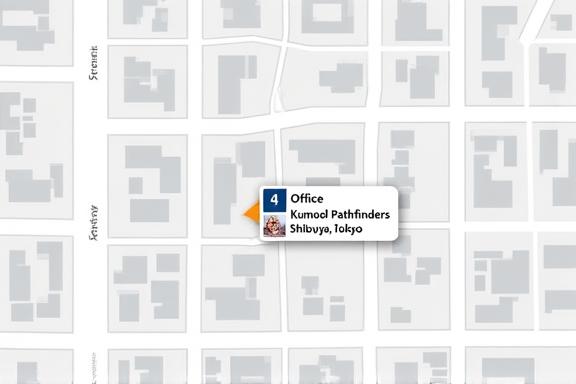 Kumodo Pathfindersのオフィスがある渋谷周辺の地図